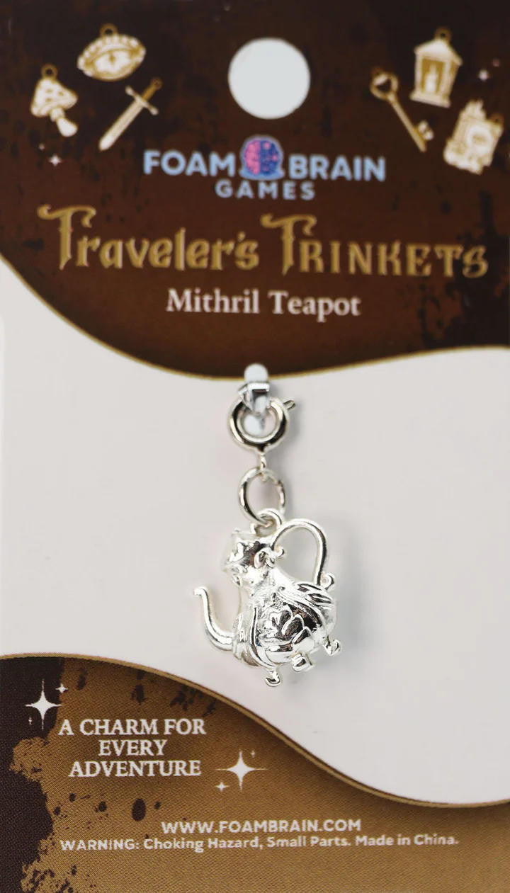 Foam Brain Games Traveler's Trinkets: Mithril Teapot Charm